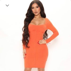 Orange dress